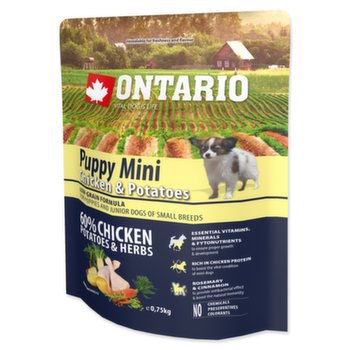 Ontario Puppy Mini Chicken & Potatoes 0,75kg