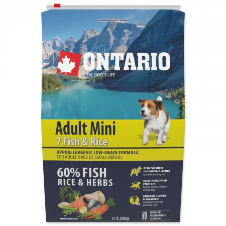 Ontario Adult Mini Fish & Rice 2,25kg