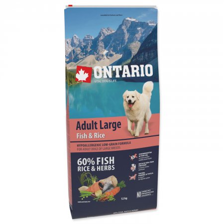 Ontario Adult Large Fish & Rice 12kg