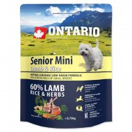 Ontario Senior Mini Lamb & Rice 0,75kg