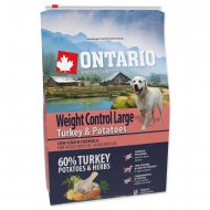 Ontario Large Weight Control Turkey & Potatoes 2,25kg