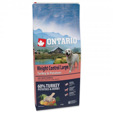 Ontario Large Weight Control Turkey & Potatoes 12kg